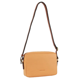 Crossbody bag Apricot / Leather PC 3671 APRICOT Pierre Cardin Leather Classic Square Crossbody Bag in Apricot