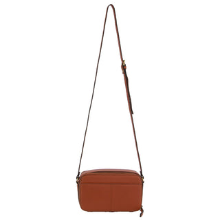 Crossbody Bag Cognac / Leather PC 3810 COGN Pierre Cardin Leather Crossbody Camera Bag in Cognac