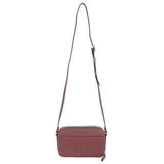 Crossbody Bag Rose / Leather PC 3810 ROSE Pierre Cardin Leather Crossbody Camera Bag in Rose