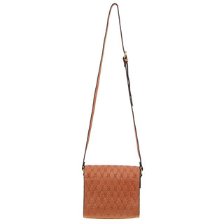 Crossbody Bag Apricot / Leather PC 3794 APT Pierre Cardin Leather Diamond Embossed Cross Body Bag in Apricot