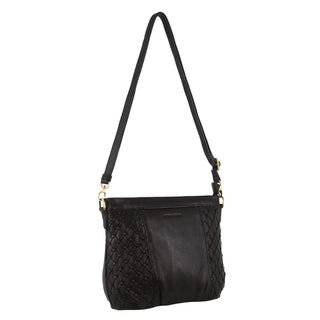 Crossbody bag Black / Leather PC 3687 BLK Pierre Cardin Leather Embossed Crossbody Bag in Black