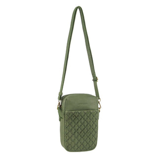 Crossbody bag Leaf / Leather PC 3686 LEAF Pierre Cardin Leather Embossed Phone Crossbody Bag in Leaf