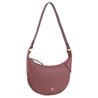 Shoulder Bag Rose / Leather PC 3781 ROSE Pierre Cardin Leather Ladies Crescent Shoulder Bag in Rose