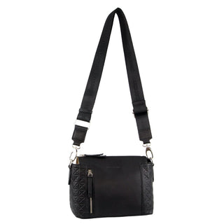 Crossbody bag Black / Leather PC 3684 BLK Pierre Cardin Leather Ladies Square Crossbody Bag in Black