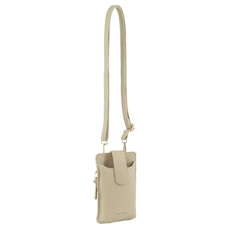 Phone Bag Cement PC 3891 CEMENT Pierre Cardin Leather Phone Bag in Cement