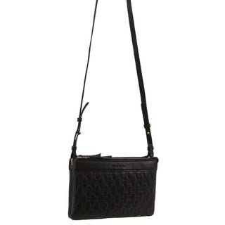 Crossbody Bag Black / Leather PC 3793 BLK Pierre Cardin leather Pleated-Design Cross Body Bag in Black