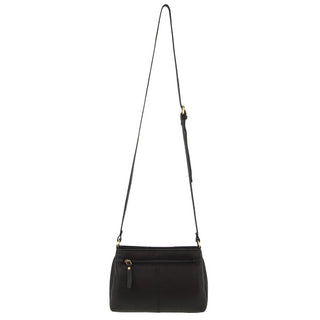 Crossbody bag Black / Leather PC 3663 BLK Pierre Cardin Leather Pleated Design Crossbody Bag in Black