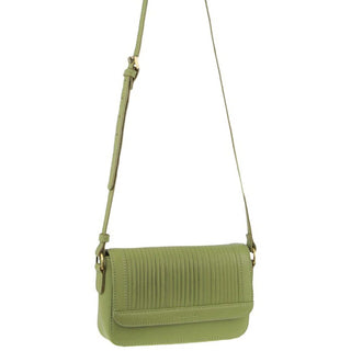 Crossbody bag Leaf / Leather PC 3662 LEAF Pierre Cardin Leather Pleated Design Crossbody Bag in Leaf