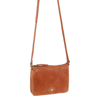 Crossbody bag Apricot / Leather PC 3837 APT Pierre Cardin Leather Sleek Crossbody Bag in Apricot