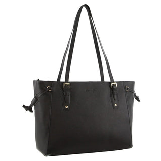 Handbag/Tote Bag Black / Leather PC 3660 BLK Pierre Cardin Leather Tote Bag in Black