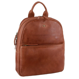 Backpack Tan / Leather PC 3835 TAN Pierre Cardin Rustic Leather Business Backpack/Computer Bag in Tan