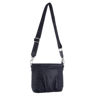 Crossbody bag Navy / Leather PC 3683 NAVY Pierre Cardin Webbing Strap Leather Crossbody Bag in Navy