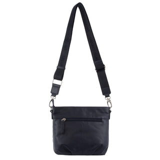 Crossbody bag Navy / Leather PC 3683 NAVY Pierre Cardin Webbing Strap Leather Crossbody Bag in Navy