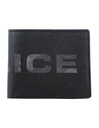 BI-Fold Wallet Black / Leather POL 04 BLK Police Leather Men's Bi-Fold Wallet in Black