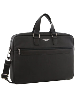 Laptop & Business bags Black / Vegan Leather POL 23 BLK Police Men's Wings 17-Inch Laptop Bag in Black