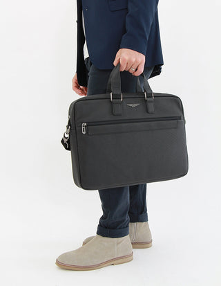 Laptop & Business bags Black / Vegan Leather POL 23 BLK Police Men's Wings 17-Inch Laptop Bag in Black