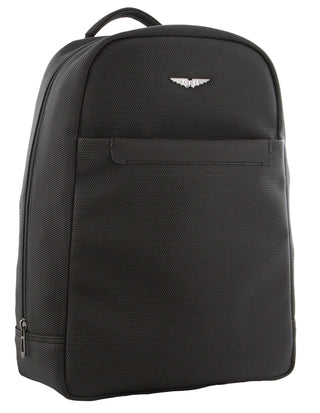 Backpack Black / Vegan Leather POL 22 BLK Police Men's Wings Backpack in Black