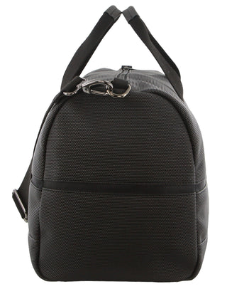 Overnight Bag Black / Vegan Leather POL 25 BLK Police Men's Wings Overnight Bag in Black